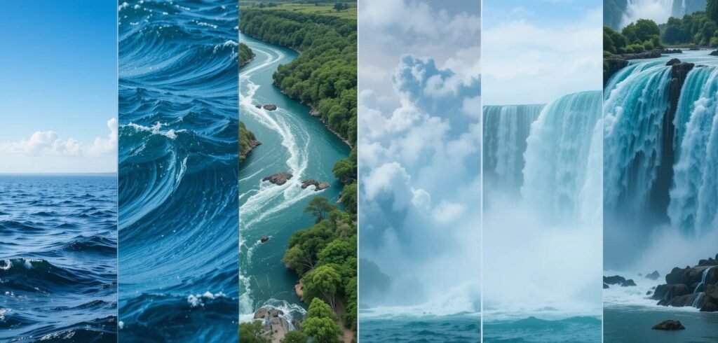 Diferentes tipos de agua en la naturaleza y su simbolismo en sueños: océano, río, lago, cascada. Interpretaciones del significado de soñar con agua.